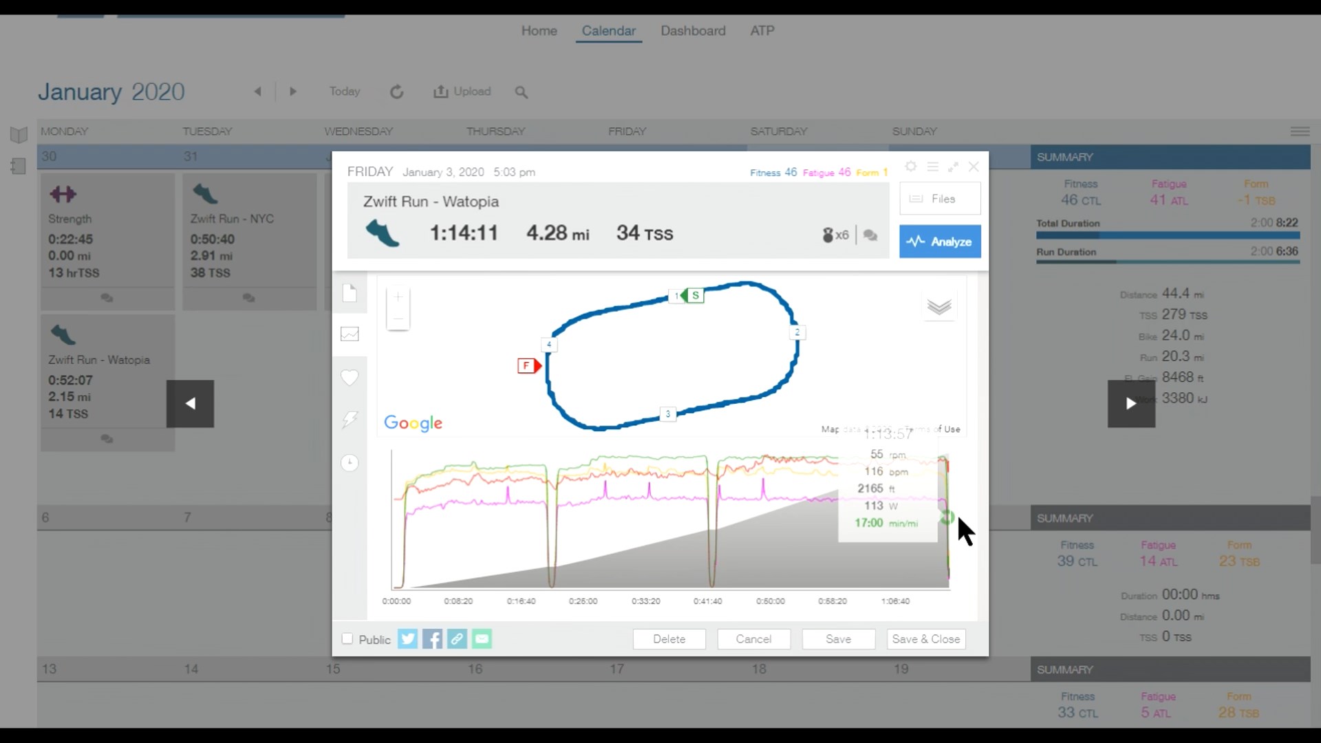 Import Stryd and Merge with Zwift in Training Peaks